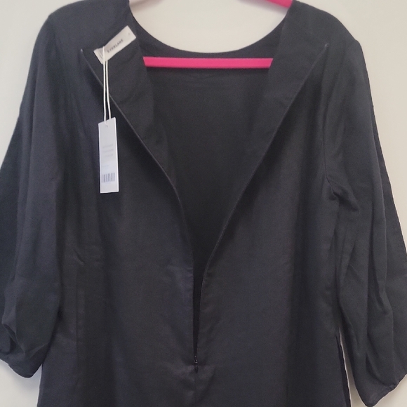 Everlane European Linen Midi Puff Sleeve Dress - Picture 8 of 16